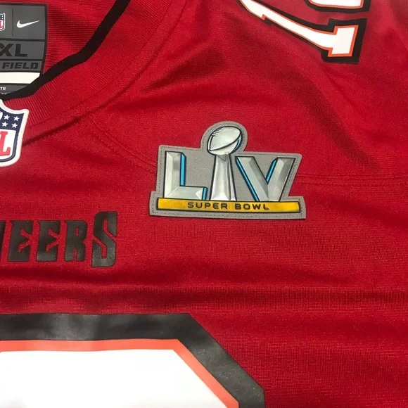 Men's Tampa Bay Buccaneers Tom Brady Nike Red Super BowlLV Bound Game Jersey